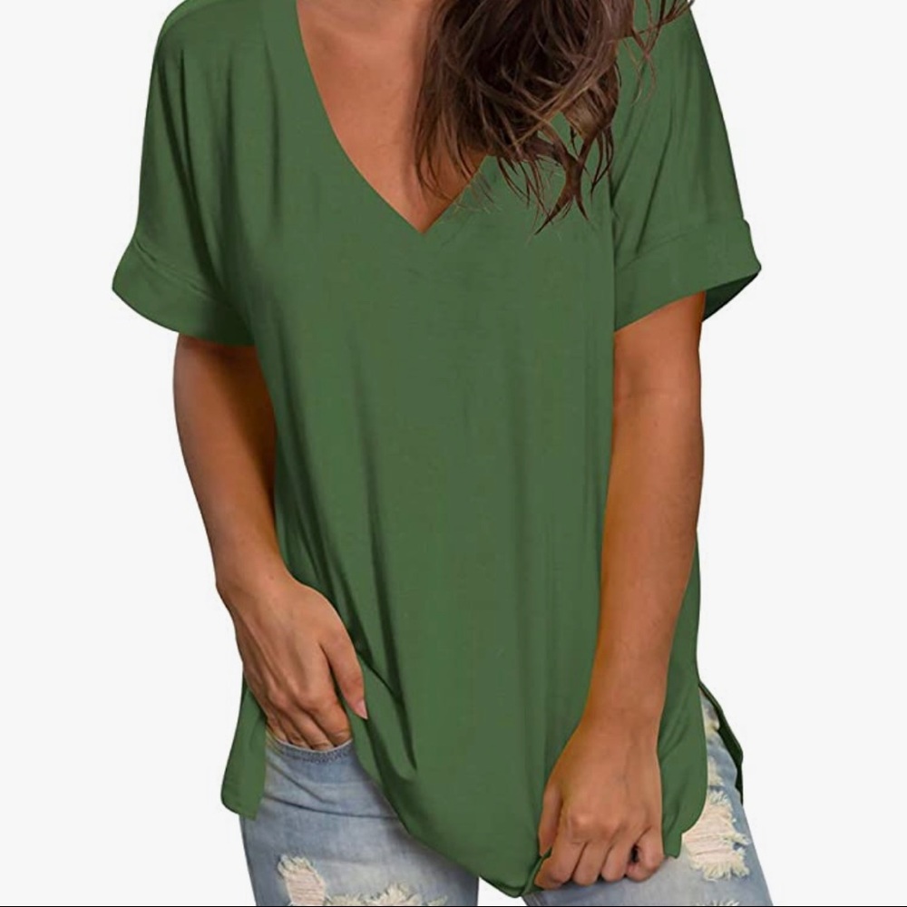 Women's V Neck T Shirt